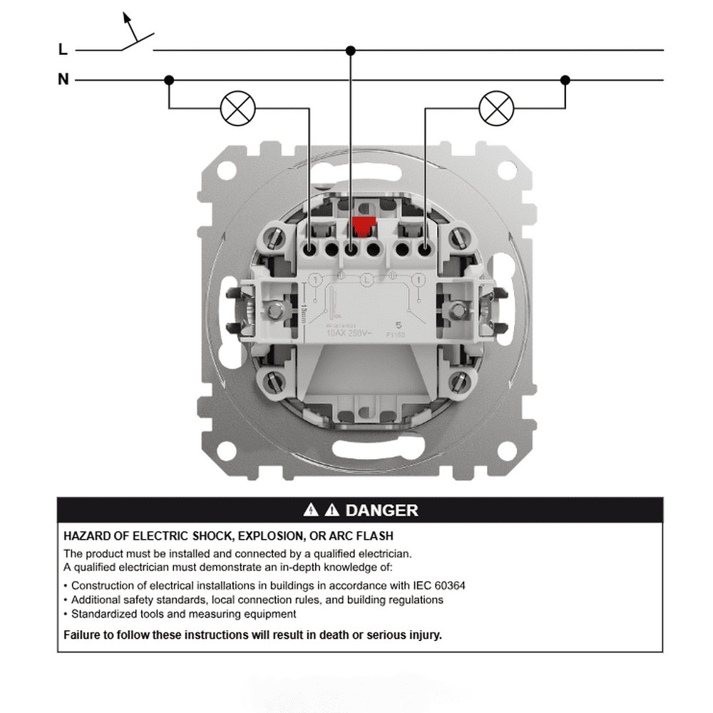 Вимикач Schneider Sedna Design алюміній 2кл ( SDD113105 )
